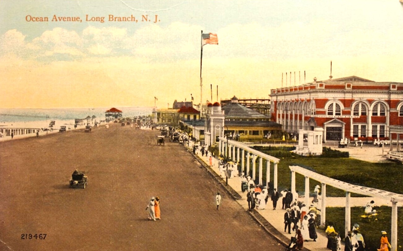 The Boardwalk, Long Branch, New Jersey Postcard